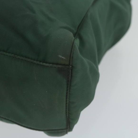 PRADA Hand Bag Nylon Green Auth 65933 - Picture 9 of 16